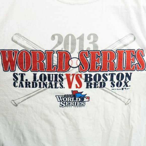 2013 World Series T Shirt Size M Boston Red Sox vs St Louis Cardinals - Picture 4 of 4
